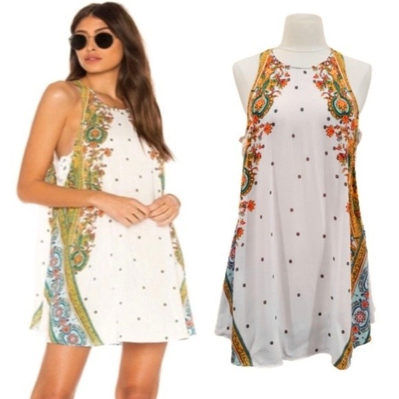 Free People Dresses & Skirts - Free People Intimately Boho Swing Floral Slip Dress, XS